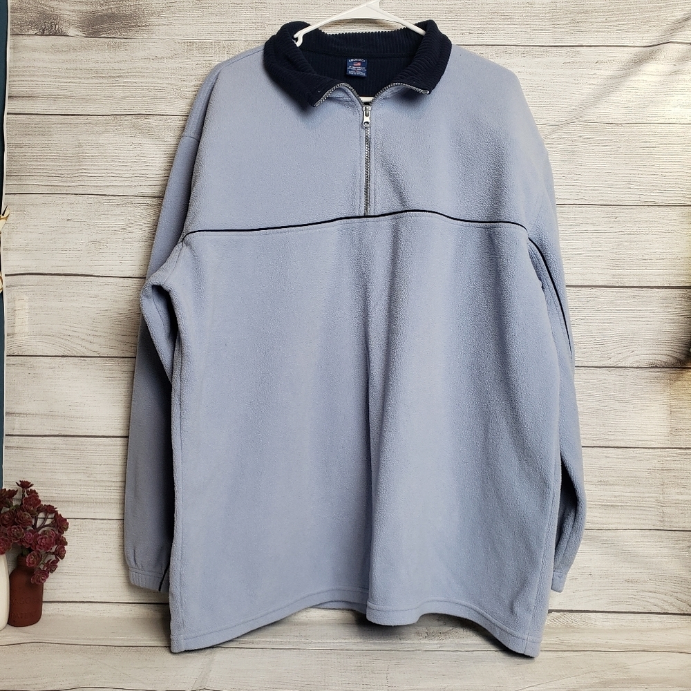 Architect 3/4‎ Zip Womens Pullover Blue Sweatshirt XL